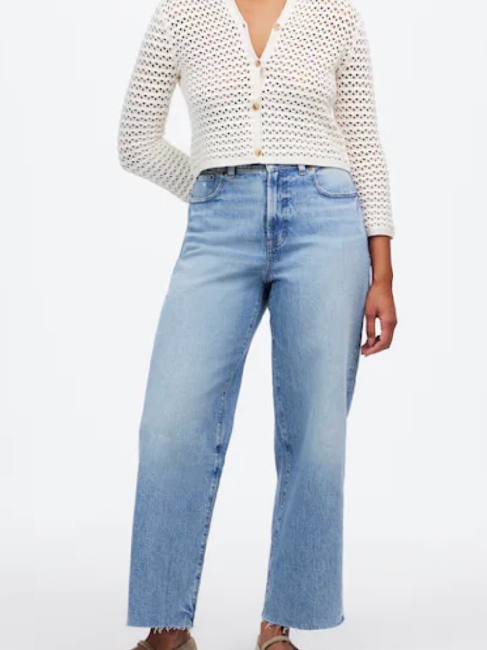 Madewell The Curvy Perfect Vintage Wife-leg Crop Jean SZ 27. EUC